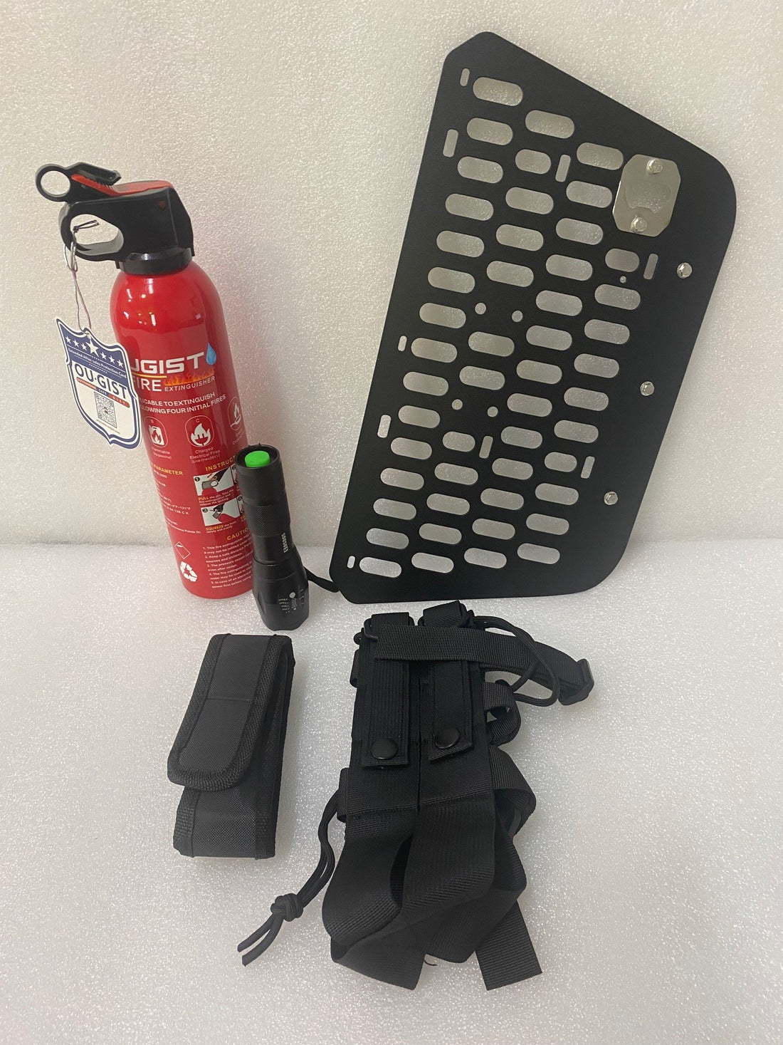 Bronco Rear tailgate molle panel with Fire Extinguisher NEW DESIGN