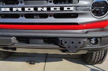 Front License Plate for 2021 Ford Bronco with plastic bumper WITHOUT ACC