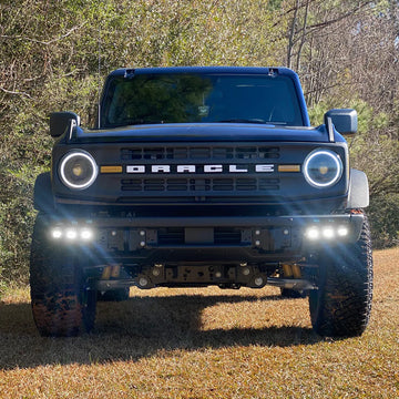 ORACLE Lighting 2021-2022 Ford Bronco Triple LED Fog Light Kit for Steel Bumper