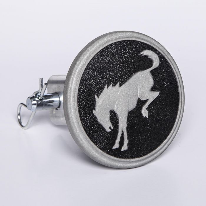 Hitch Receiver Cap - Aluminum Cap with Bronco Logo