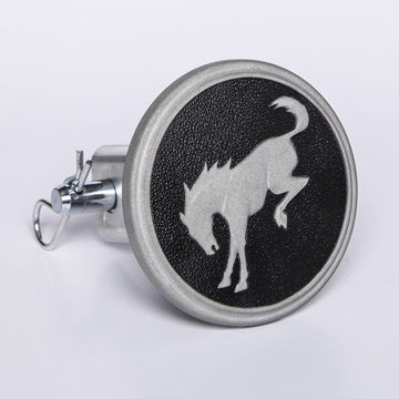 Hitch Receiver Cap - Aluminum Cap with Bronco Logo
