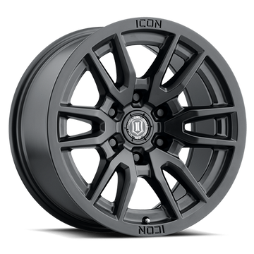 ICON Vector 6 | Satin Black 17x8.5 / 6x5.5 / 25MM / 5.75" BS