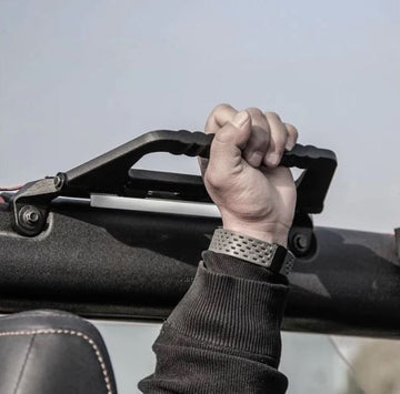 Lighted Roll Bar Grab Handle Aluminum Pair of Rear only