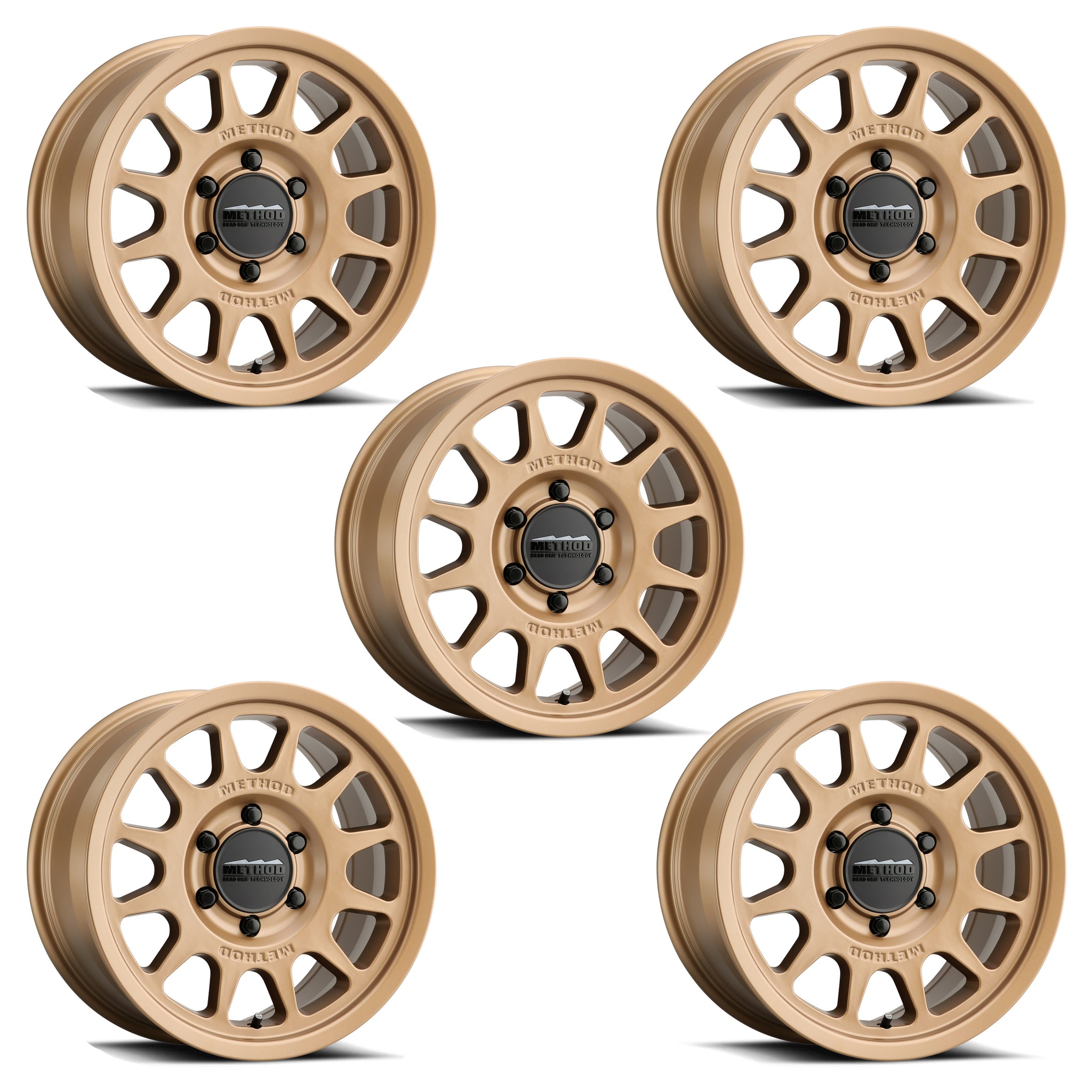 BRONCO 17" X 8.5" METHOD WHEEL KIT -BRONZE by FRPP