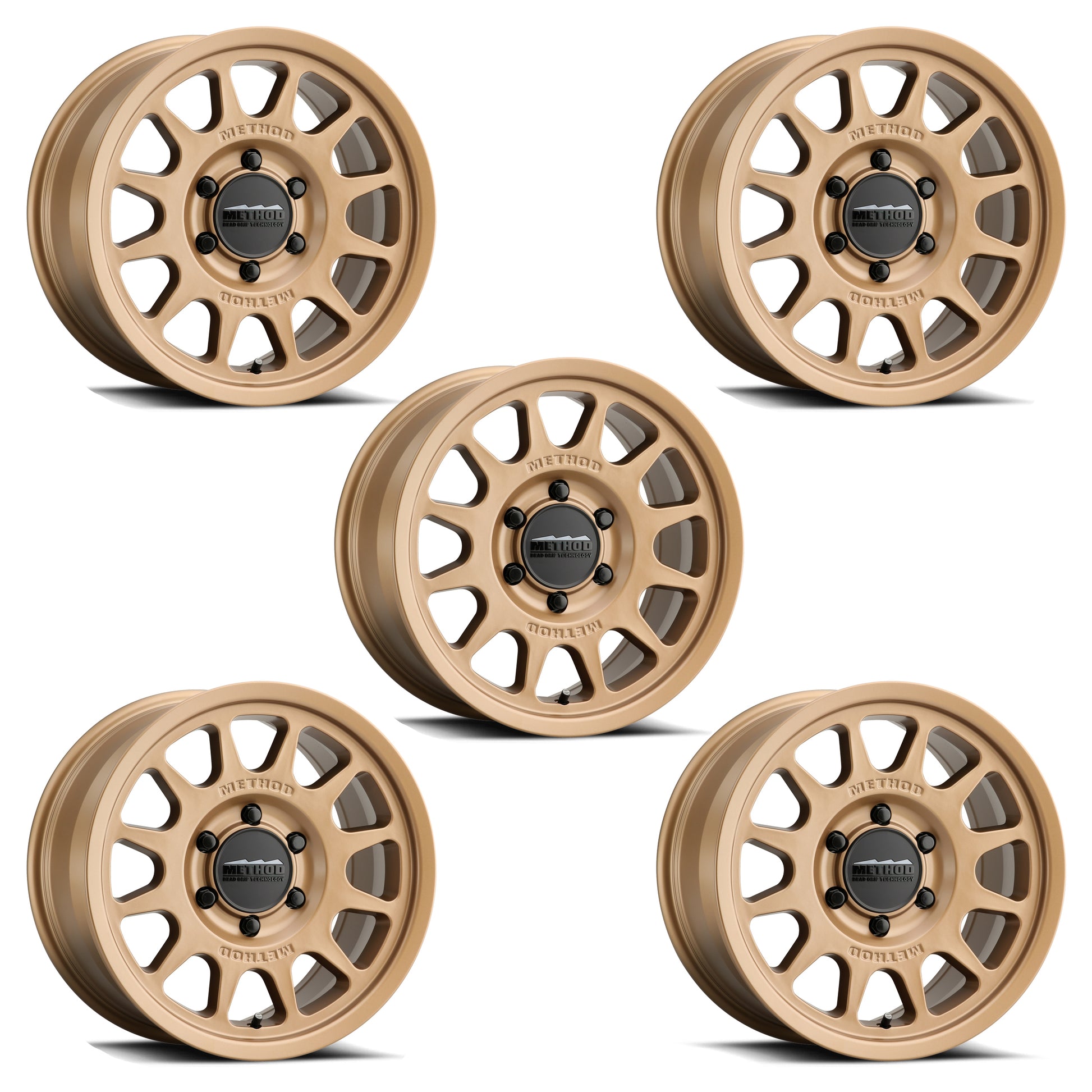 BRONCO 17" X 8.5" METHOD WHEEL KIT -BRONZE by FRPP