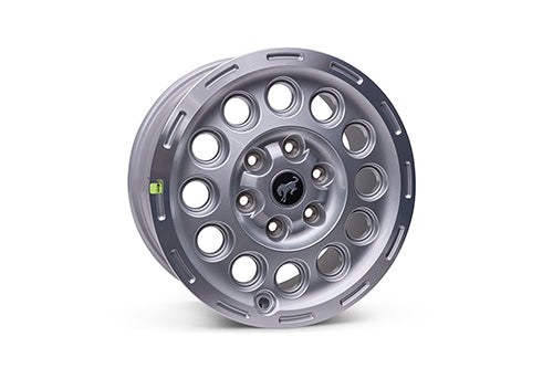 BRONCO 17" X 8" WHEEL KIT - SILVER