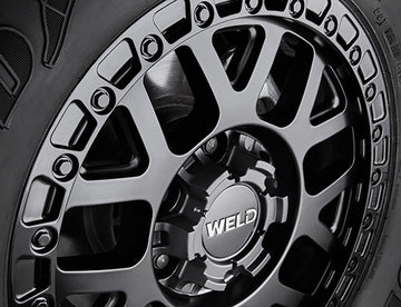 BRONCO 17"X8.5" WELD WHEEL - BLACK  SINGLE WHEEL