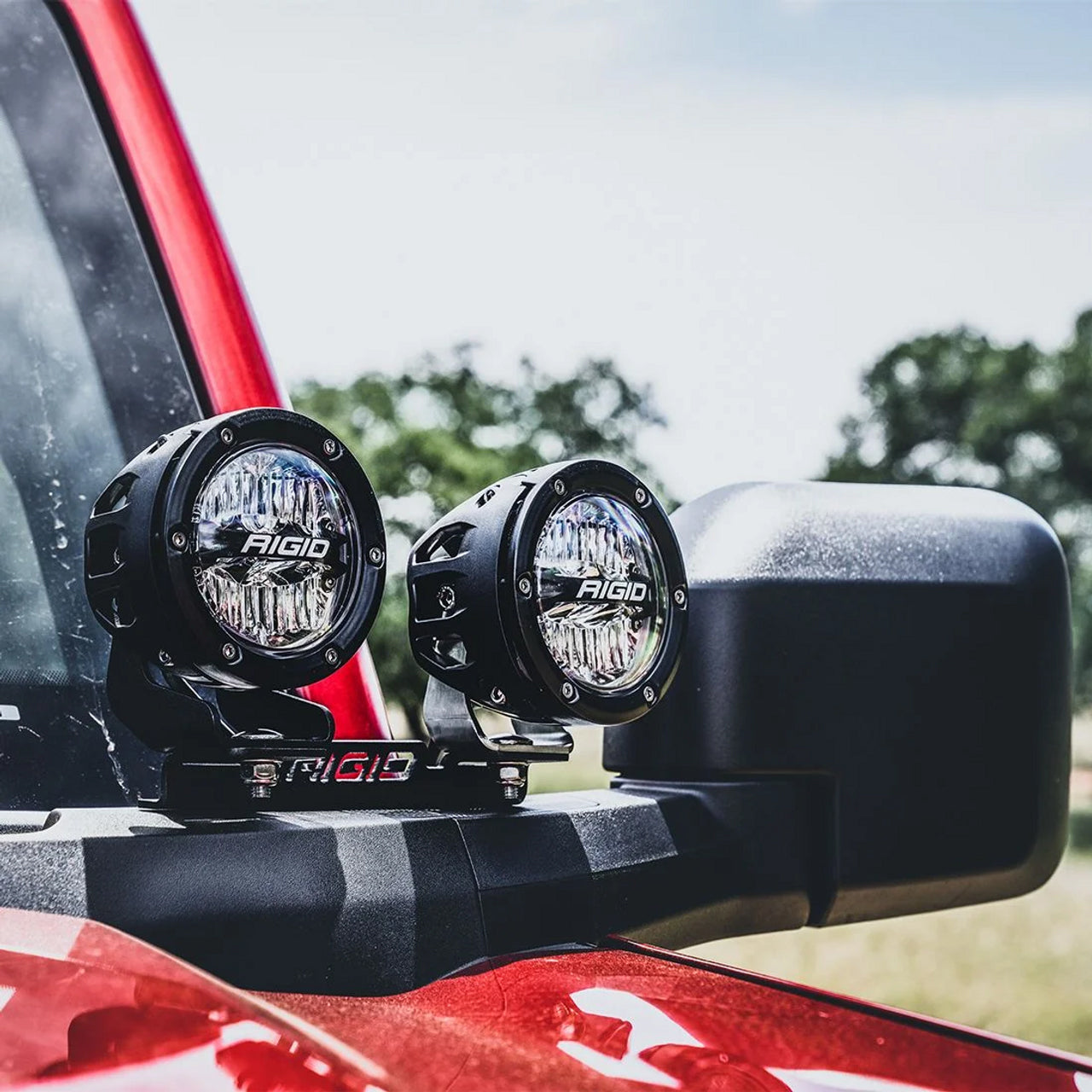 Bronco DUAL MOUNTED MIRROR OFF-ROAD LIGHTS  by FRPP