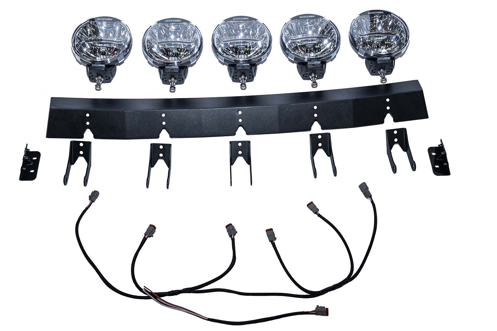 RTR Light Bar w/ PROJECT X FF.70 Lights (21+ Bronco - ALL/22+ Bronco Raptor)