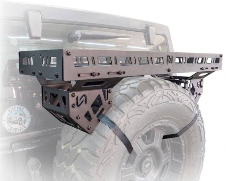 Universal Offroad Spare Tire Storage Rack - Offroad Ice Chest Carrier