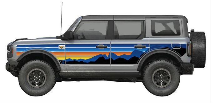 MEK Removable Trail Armor: Bronco Blue Sunset