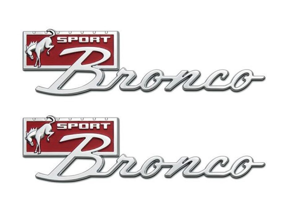 Bronco Sport Script Fender Badge Kit by FRPP