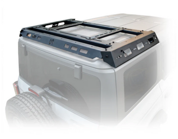 2021+ Ford Bronco 4 Door Hard Top Half Roof Rack by Turn Offroad