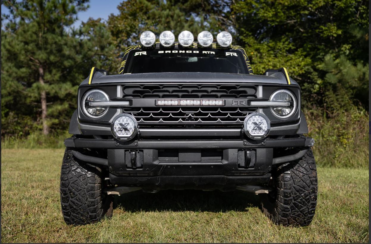 RTR Front Bumper Light Mount Kit w/ PROJECT X HP.70 Lights (21+ Bronco & 22+ Bronco Raptor w/ Modular Front Bumper)