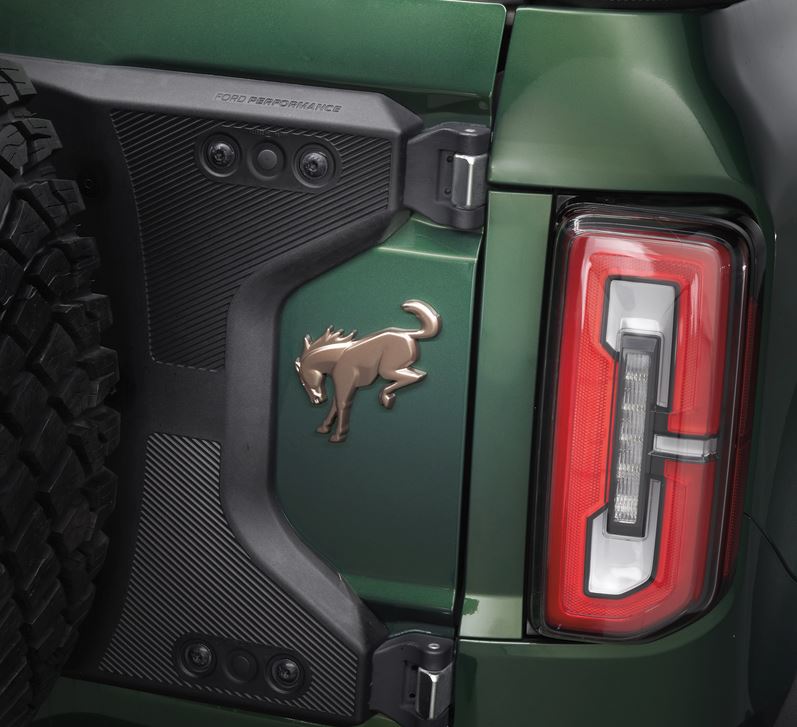 2021+ Bronco Rear Emblem Bronze