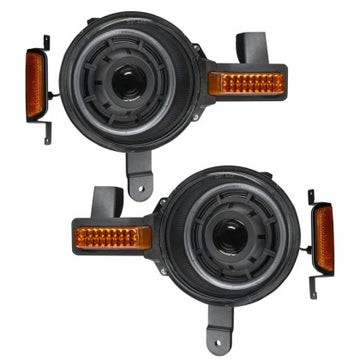 Oracle 2021+ Ford Bronco Oculus Bi-LED Projector Headlights - Amber/White Switchback