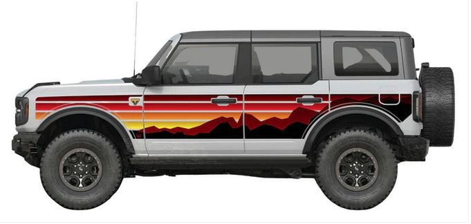 MEK Removable Trail Armor: Bronco Red Sunset