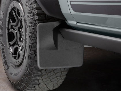 WeatherTech 2021+ Ford Bronco Front No Drill MudFlaps - Black