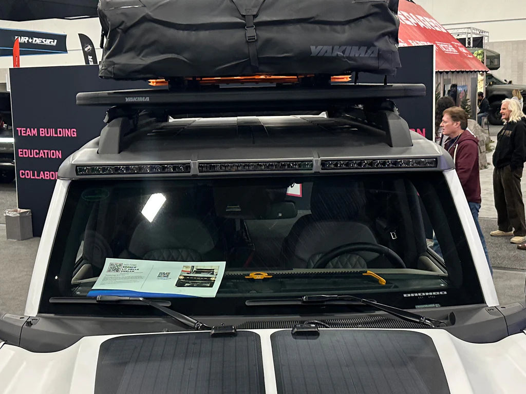 ORACLE Lighting Integrated Windshield Roof LED Light Bar System Carbonized Grey