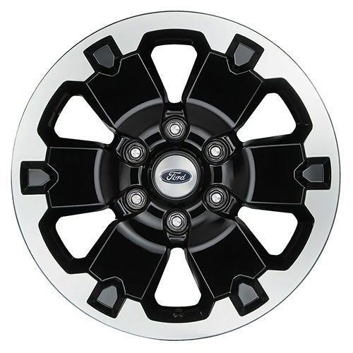 18" BLACK MACHINED FACE WHEEL KIT