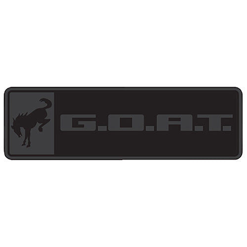 BRONCO/BRONCO SPORT G.O.A.T. BADGE - BLACK/BLACK