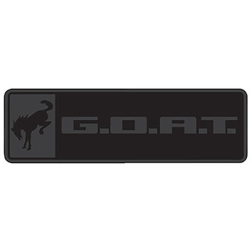 BRONCO/BRONCO SPORT G.O.A.T. BADGE - BLACK/BLACK