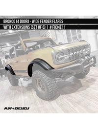 Air design wide fender flare kit 4 door