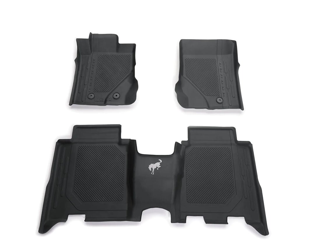 Floor Liners - Black, For Carpet Flooring, 4-Piece Set, For Front and Rear