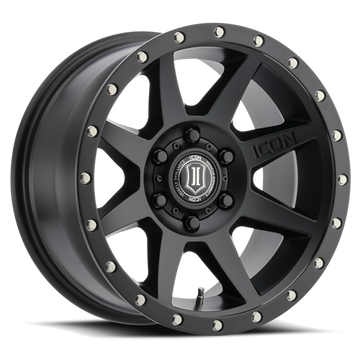 ICON Rebound Wheel | Satin Black 17x8.5 / 6x5.5 / 25MM / 5.75" BS