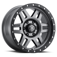 ICON Six Speed Wheel | Gun Metal 17x8.5 / 6x5.5 / 0MM / 4.75" BS