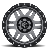 ICON Six Speed Wheel | Gun Metal 17x8.5 / 6x5.5 / 0MM / 4.75" BS