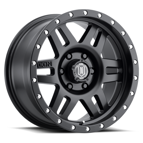 ICON Six Speed Wheel | Satin Black 17x8.5 / 6x5.5 / 0MM / 4.75" BS