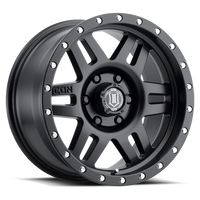 ICON Six Speed Wheel | Satin Black 17x8.5 / 6x5.5 / 0MM / 4.75" BS