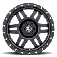 ICON Six Speed Wheel | Satin Black 17x8.5 / 6x5.5 / 0MM / 4.75" BS