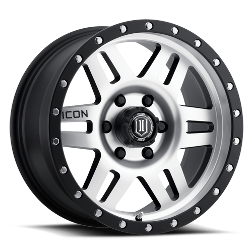 ICON Six Speed Wheel | Machined Satin Black 17x8.5 / 6x5.5 / 0MM / 4.75" BS