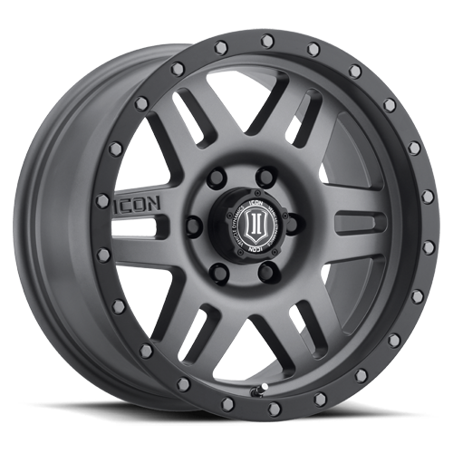 ICON Six Speed Wheel | Titanium 17x8.5 / 6x5.5 / 0MM / 4.75" BS