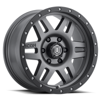 ICON Six Speed Wheel | Titanium 17x8.5 / 6x5.5 / 0MM / 4.75" BS