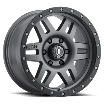 ICON Six Speed Wheel | Titanium 17x8.5 / 6x5.5 / 0MM / 4.75" BS