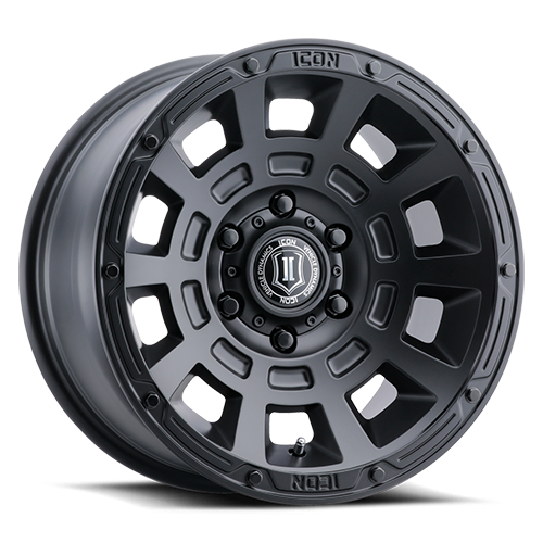 ICON Thrus Wheel | Satin Black 17x8.5 / 6x5.5 / 0MM / 4.75" BS