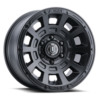ICON Thrus Wheel | Satin Black 17x8.5 / 6x5.5 / 0MM / 4.75" BS