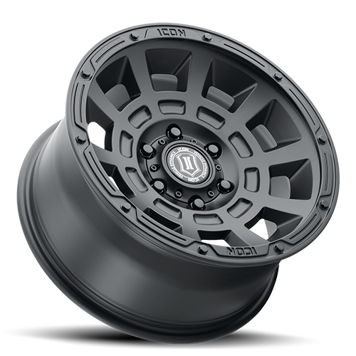 ICON Thrus Wheel | Satin Black 17x8.5 / 6x5.5 / 0MM / 4.75" BS