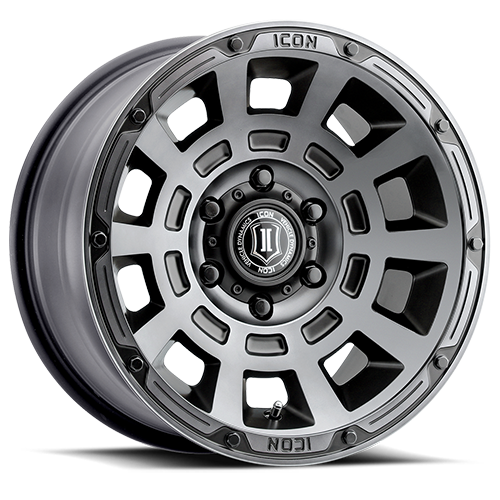 ICON Thrust Wheel | Smoked Satin Black Tint 17x8.5 / 6x5.5 / 0MM / 4.75" BS