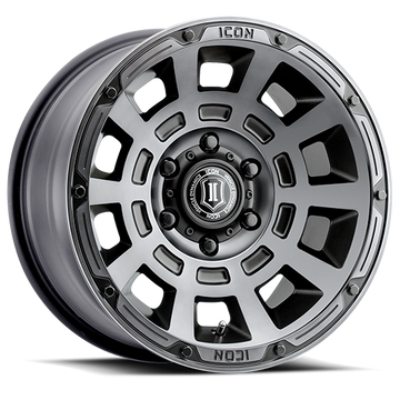 ICON Thrust Wheel | Smoked Satin Black Tint 17x8.5 / 6x5.5 / 0MM / 4.75" BS