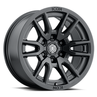 ICON Vector 6 Wheel | Satin Black  17x8.5 / 6x5.5 / 0MM / 4.75" BS