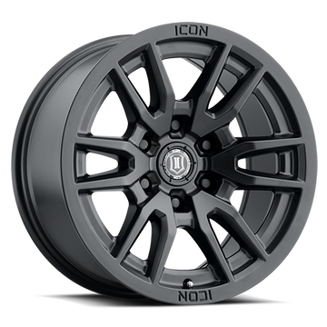 ICON Vector 6 Wheel | Satin Black 17x8.5 / 6x5.5 / 25MM / 5.75" BS