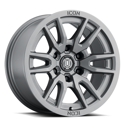 ICON Vector 6 Wheel | Titanium 17x8.5 / 6x5.5 / 0MM / 4.75" BS