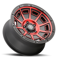 ICON Victory Wheel | Satin Black Red 17x8.5 / 6x5.5 / 0MM / 4.75" BS