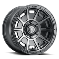 ICON Victory Wheel | Smoked Satin Black Tint 17x8.5 / 6x5.5 / 0MM / 4.75" BS