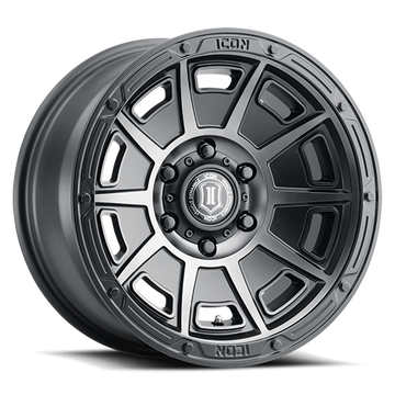 ICON Victory Wheel | Smoked Satin Black Tint 17x8.5 / 6x5.5 / 0MM / 4.75" BS