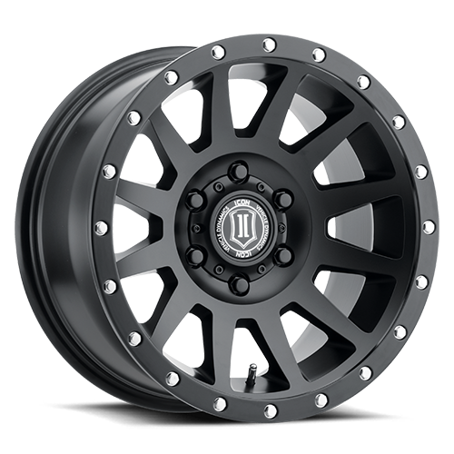 ICON Compression Wheel | Satin Black 18x9 / 6x5.5 / 25MM / 6" BS